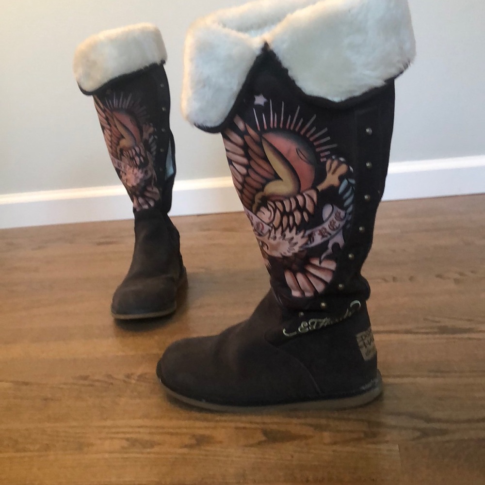 Ed Hardy Snowblazer Boot - Size 6